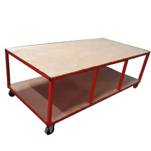 Heavy-Duty Door and window double layer assembly table Steel Workbench Door assembly station