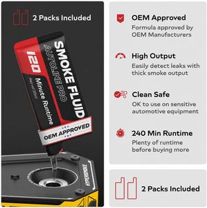 AutoLine Pro Automotive Rauchmaschine EVAP Vakuum-Lecktester Einstellbarer Druck Inklusive Konus und Tankdeckel EVAP-<span class=keywords><strong>Adapter</strong></span> - Product Image 5