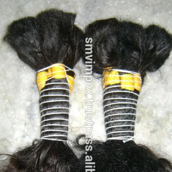 Top-Qualität schnelle Lieferung Indisches jungfräuliches menschliches Haar Bulk braune Farbe langes Bulk-Haar