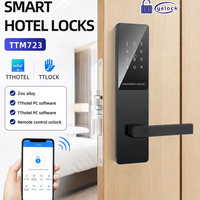 Cerradura Inteligente para Hotel TTLock de Aleación de Zinc Duradera con Teclado, Contraseña, Tarjeta RFID, Control por Aplicación, Impermeable, para Acceso a Habitaciones