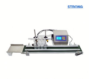 Machine de remplissage automatique de liquides en bouteilles en acier inoxydable, 4 têtes, avec convoyeur, pour jus de fruits, boissons et eau - Product Image 4