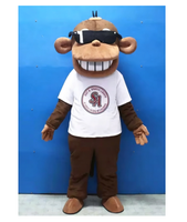 Costume de mascotte de gorille adulte personnalisé, costume de mascotte de singe de dessin animé, costume de mascotte King Kong pour spectacle événementiel en bar