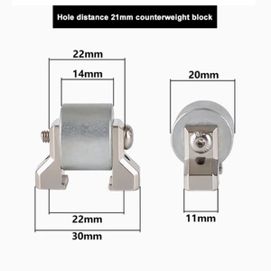 Polea de torsión cromada Dougie Wire Twist 20*14 con soporte para máquina de torsión 650, orificio fijo de 22 mm - Product Image 3