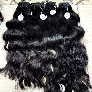 Cheveux humains ondulés, vente en gros, cheveux indiens bruts - Product Image 1