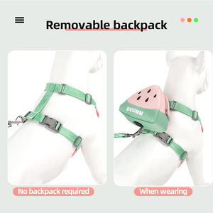 Arnés de Lujo Personalizado OEM Petop para Perros Grandes, Ajustable, Acolchado y Suave, de Poliéster, con Porta Bolsas para Excrementos y Correa Elástica - Product Image 5
