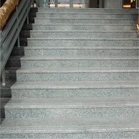Kit d'escalier personnalisé intérieur contemporain en pierre grise Sado Carreaux naturels en granit doré Escaliers Style acceptable intérieur à haute résistance