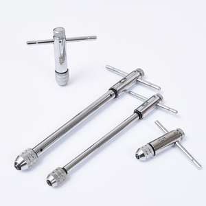 Adjustable Ratchet Tap Wrench Double End Metric M3 M8 M5 M12 Chrome Vanadium Steel Industrial Tapping Tool - Product Image 2
