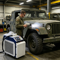 Nouvelle machine de décapage de peinture au laser à fibre pulsée portable 1500W, pour bois/métal/aluminium, écologique, sans dommages