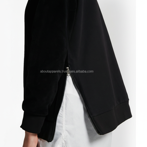 Sudadera con capucha para mujer, de color rojo, sin marca, con forro polar, liso y grueso, en blanco - Product Image 1