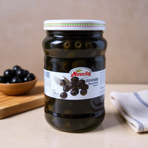 Novella 1700 ml X 6 Pezzi Olive Nere Denocciolate Sottaceto - Product Image 3