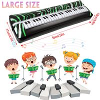 Clavier Gonflable Zèbre Amusant - Jouet Piano Électronique en PVC pour Fêtes Musicales et Spectacles Scéniques