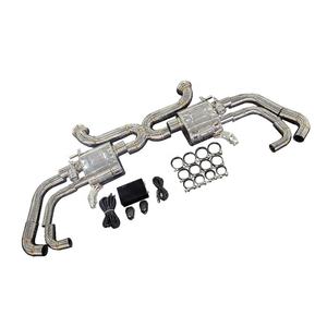 Jtld ระบบท่อไอเสียไทเทเนียมสำหรับรถยนต์, ระบบท่อไอเสียแบบแคทแบคเครื่องยนต์สปอร์ตสำหรับรถ Audi R8 V8 V10 2008-2015ระบบท่อไอเสียแบบวาล์ว - Product Image 2