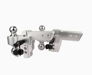 Attelage de remorque pour bateau en alliage d'aluminium à double rotule 2 pouces et 1 <span class=keywords><strong>7</strong></span>/8 pouces, montage réglable, nouveau remplacement - Product Image 5