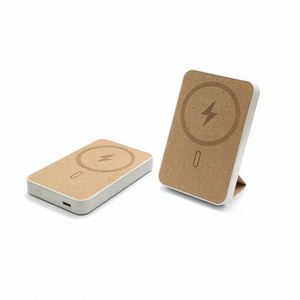 Nuevo Banco de Energía de Corcho Sostenible Personalizado 2026 con Compatibilidad MagSafe de 10000mAh para Viajes y Desplazamientos Ecológicos - Product Image 1