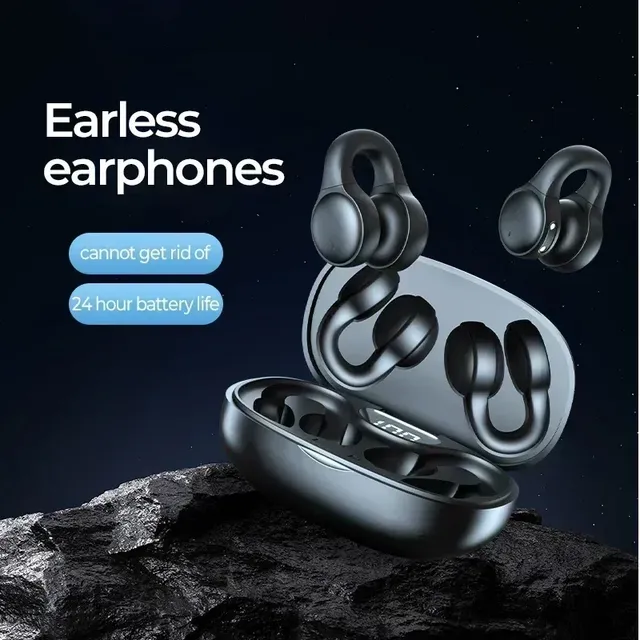 X58 Wireless Bone Conduction Headphones Music TWS Earphones Sports Earbuds Earring Ear Hook Mic ANC Headset for Smartphone