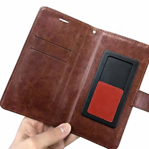 PU Leather <span class=keywords><strong>Wallet</strong></span> lật Bìa trường hợp điện thoại cho với chủ thẻ và bảo vệ màn hình bao gồm - Product Image 6
