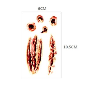 <span class=keywords><strong>Tatouage</strong></span> temporaire Runzio imperméable effet cicatrice, araignée, <span class=keywords><strong>sorcière</strong></span>, Halloween, certifié CE, tenue 3-7 jours, facile à appliquer et à enlever - Product Image 5