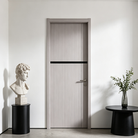 Portes intérieures commerciales pour appartements et maisons avec un style de panneau moderne et une structure insonorisée