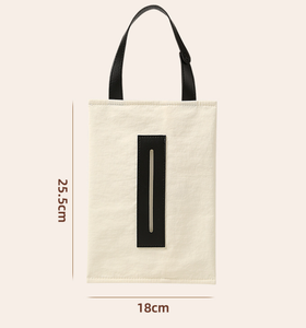<span class=keywords><strong>Porte</strong></span>-mouchoirs de <span class=keywords><strong>voiture</strong></span> suspendu élégant et imperméable avec pompon, poignée en cuir fixée par bouton, support de mouchoirs de luxe - Product Image 6