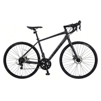 Vélo de route à pignon fixe 26 pouces 27 vitesses en acier haute teneur en carbone, ultra-léger, pour adultes, idéal pour la ville et les trajets quotidiens, et l'exercice sur route.