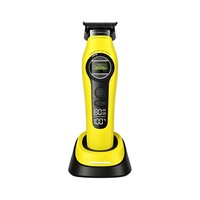 Tondeuse à cheveux professionnelle rechargeable 8000 tr/min sans fil pour salon de coiffure, avec support de charge, lame DLC, poignée en plastique et LED