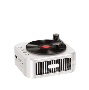 Ventes flash : tourne-disque <span class=keywords><strong>vinyle</strong></span> avec haut-parleur Bluetooth, bruit blanc, haut-parleur rétro, aide au sommeil, haut-parleur en forme de gramophone avec lumière RVB - Product Image 1