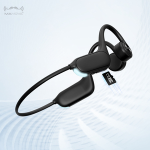 Auriculares de conducción ósea con memoria de 32GB, auriculares de conducción ósea inalámbricos de oído abierto impermeables BT IPX 8 para nadar - Product Image 1