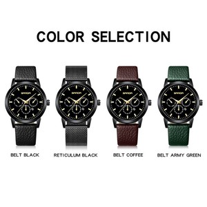 Reloj de Pulsera Sanda 1125 de Cuarzo para Hombre, con Calendario de 6 Agujas, Minimalista, de Lujo, Resistente al Agua, Unisex, Decorativo - Product Image 4