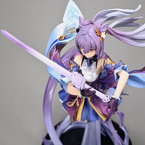 หุ่นอะนิเมะ26ซม. <span class=keywords><strong>Genshin</strong></span> <span class=keywords><strong>Impact</strong></span> Keqing จากดาบตั้งได้โมเดลของเล่นชุดของเล่นตั้งโต๊ะทำจาก PVC - Product Image 5