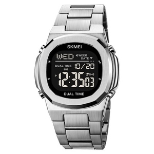 Reloj Electrónico Inteligente de Lujo Skmei OEM Nuevo para Hombre, Reloj Deportivo Impermeable, Reloj de Pulsera Luminoso Cuadrado de Acero Inoxidable - Product Image 4