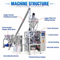 Machine automatique de remplissage et d'emballage pour sachets de poudre de masala, d'épices, de lait, de piment, de farine de blé et de café moulu
