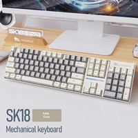 Clavier mécanique filaire Smailwolf SK18 104 touches, taille standard, plug and play, pour bureau, dactyliste, étudiant, PC