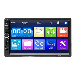 Xinyoo Pabrik Di Mobil Video 7''Universal 2DIN 7018B DVD Radio Handsfree Mirror Link Mobil MP5 Player Audio Mobil Playery