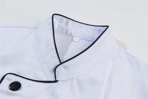 Custom Logo Twill Short Sleeve Unisex Chef Coat for Restaurant <b>Hotel</b> Kitchen Work <b>Uniform</b> OEM Service - Product Image 4