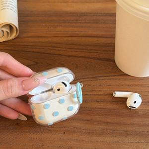 Estuche Transparente con Diseño de Puntos para Apple <span class=keywords><strong>Airpods</strong></span> 1 2 3 4 Pro 2, Funda para Auriculares Inalámbricos, <span class=keywords><strong>Caja</strong></span> de Carga Transparente para <span class=keywords><strong>Airpods</strong></span> Pro 3 - Product Image 4