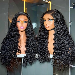 Perruques de cheveux humains vietnamiens bruts, très demandées, sans colle, avec dentelle HD, bouclées birmanes, fournisseur de perruques frontales en cheveux humains - Product Image 3