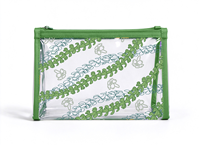Kantong Zipper PVC Transparan Produksi Khusus, Mini Organizer Penyimpanan Motif Cangkang, Semua Musim