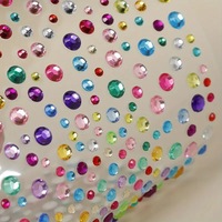 Autocollants en acrylique de tailles variées, strass scintillants, cristaux 3D imprimés UV, écologiques, pour l'art et la décoration des enfants, vente en gros