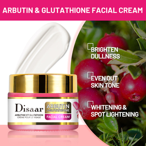 Crème Visage Disaar à l'Arbutine et au Glutathion 50g – Éclaircissante, Unifiante, Hydratante pour Atténuer les Taches - Product Image 2