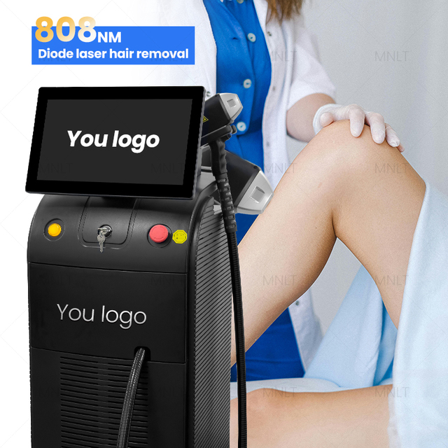 Professional Diode Laser Hair Removal Machine Ice Titanium Triple Wavelength 755nm 808nm 1064nm for Salon Clinic Use