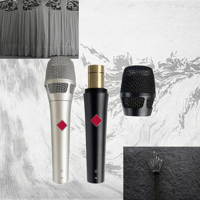 105 Professional Cardioid Condenser Microphone Metal Light-weight XLR High SPL Handling Wired for Live Performance Stage Use