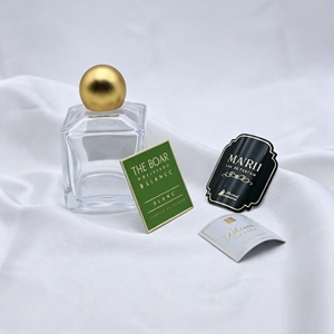Autocollants en métal aluminium personnalisés en relief pour vin et parfum, imperméables, étiquettes 3D personnalisées, emballage personnalisé, autocollants en aluminium - Product Image 2