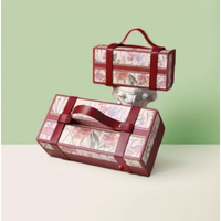 Boîte d'emballage en carton de luxe portable personnalisée pour cadeaux d'anniversaire et de mariage, vente en gros