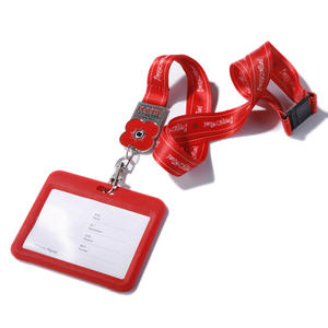 Porta Tarjetas de Identificación con Correa para el Cuello, Cordón Plano de Poliéster - Product Image 4