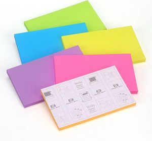 6 Bright-Colored Self-Adhesive <b>Sticky</b> <b>Notes</b> Custom Die Cut 7.62 cm X 12.70 cm 70 Sheets Per Pad Paper Inspirational Words Custom - Product Image 4