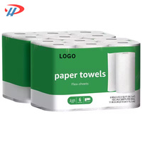Papier essuie-tout de cuisine de qualité supérieure en pulpe de bois vierge absorbante 3 plis multi-plis pour usage domestique et restauration