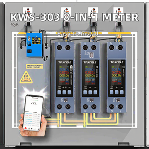 KWS-303 AC 85-290V đa chức năng Power <span class=keywords><strong>Meter</strong></span> 0.96 inch TFT màn hình màu kỹ thuật số chỉ 8-1 hiện tại <span class=keywords><strong>Meter</strong></span> 0-40a Wifi Powered - Product Image 2