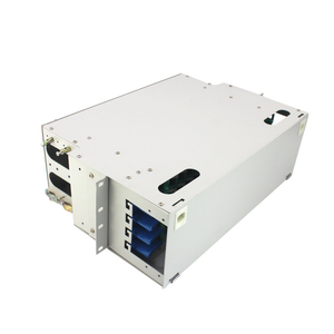 แผงต่อไฟเบอร์พอร์ต48 unionfiber 1U 3U 2U 19นิ้ว48คอร์กระจายแสง SC กรอบแร็คเมาท์ประเภท LC ODF - Product Image 4