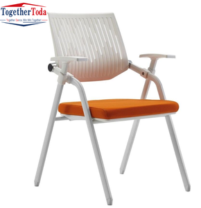 Silla de Oficina Ergonómica con Reposabrazos y Asiento Cómodo, Silla Moderna de Plástico y Tela para Oficina, Salas de Reuniones y Áreas de Espera - Product Image 1