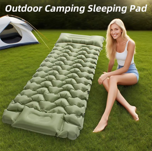 Colchoneta Individual Ultraligera Impermeable de Nailon 40D para Verano <span class=keywords><strong>con</strong></span> Bomba Integrada, Diseño Compacto para Senderismo y Camping - Product Image 2